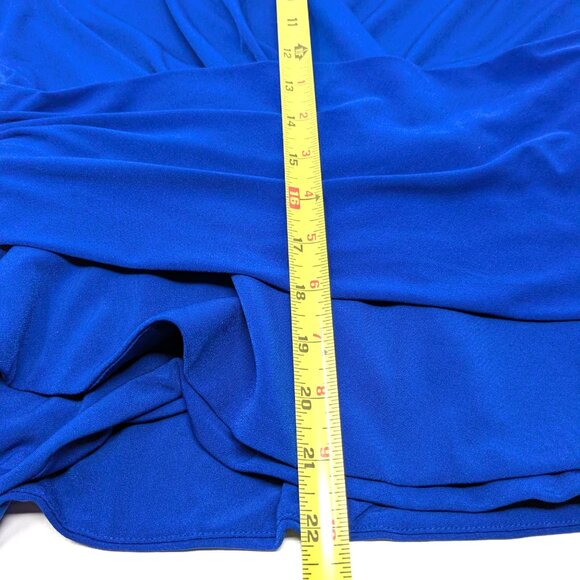 The Fold London Belleville WomensTop Small Royal Blue Knit Long Sleeve Blouse - Picture 11 of 16